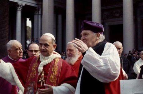 Papa e arcebispo 01 Ramsey and Paul VI