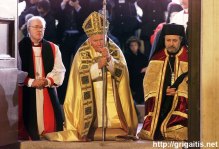 Papa e Arcebispo 02 João-Paulo-II-Arcebispo-anglicano-Patriarca-ortodoxo